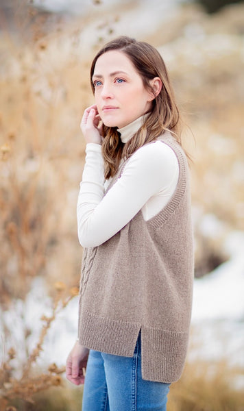 Morgan Vest - a classic knit for cashmere yarn