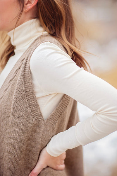 Morgan Vest - a classic knit for cashmere yarn