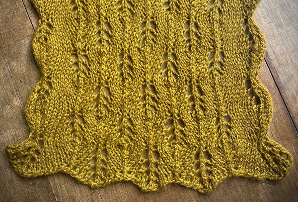 Marigold - A Lacy Cashmere Stole Knitting Pattern