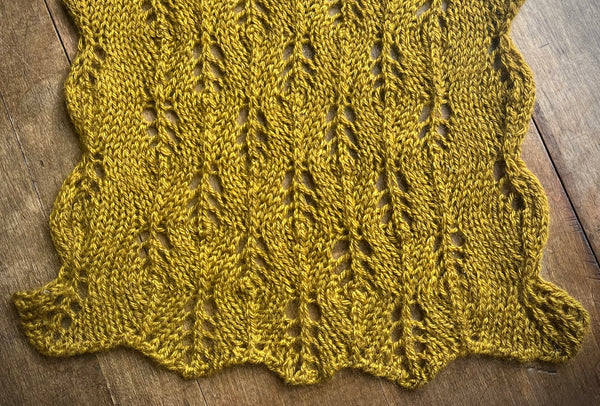 Marigold - A Lacy Cashmere Stole Knitting Kit