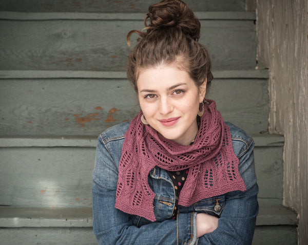 Tumbling Blocks Shawl by Lisa Hoffman