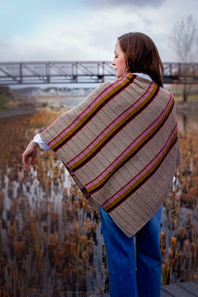 Brookside, a poncho designed by Tayler Harris -- kit
