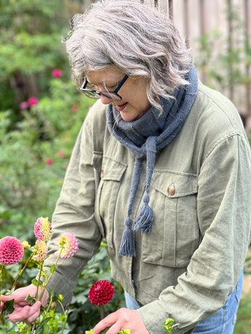 Cattails scarf knitting pattern