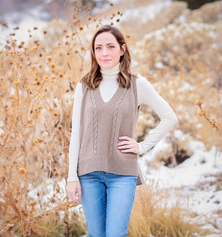 Morgan Vest - a classic knit for cashmere yarn