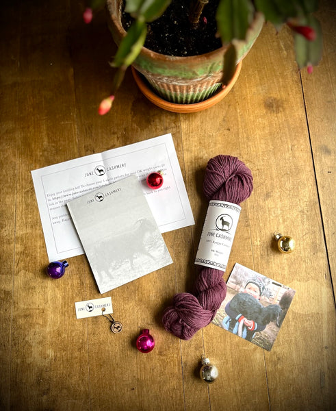 Holiday Knitting Kit in Cashmere