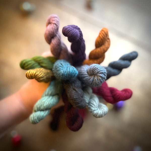 DK cashmere mini skeins