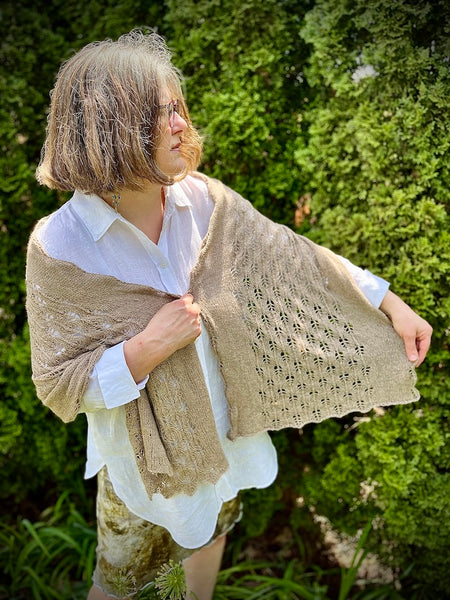 Marigold - A Lacy Cashmere Stole Knitting Kit