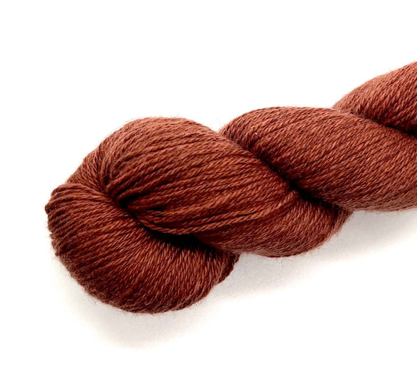 Terracotta Fingering Weight Cashmere Yarn