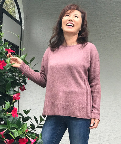 Wallowa - A Pullover Sweater in cashmere yarn