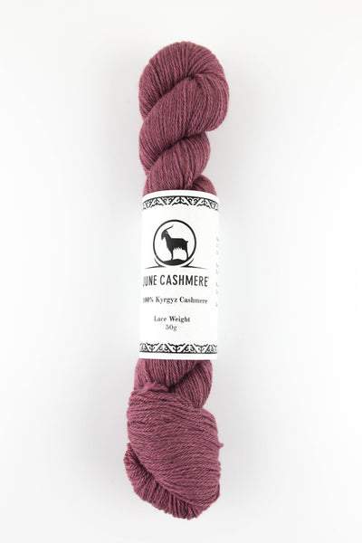 Mulberry Fingering Weight Cashmere Yarn