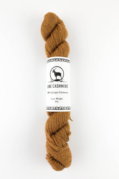 Curry Fingering Cashmere Yarn