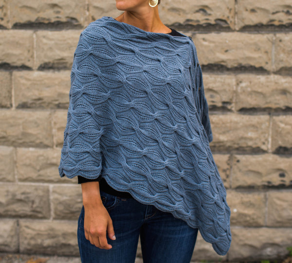 Sand Waves Poncho by Norah Gaughan