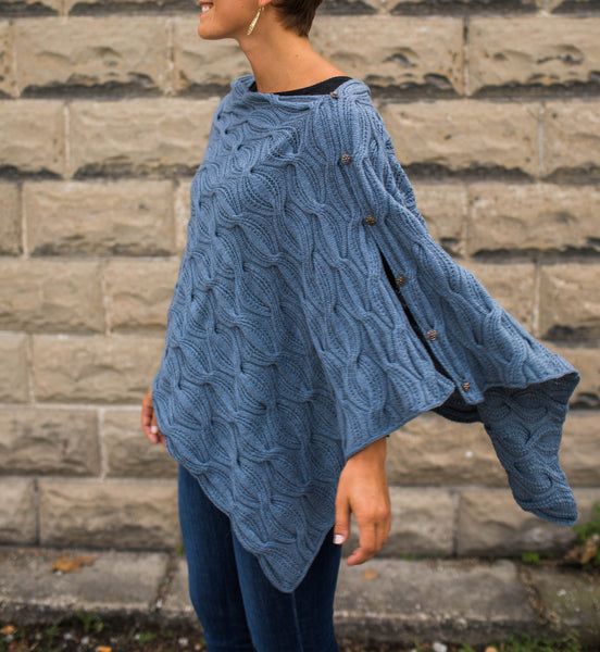 Sand Waves Poncho by Norah Gaughan