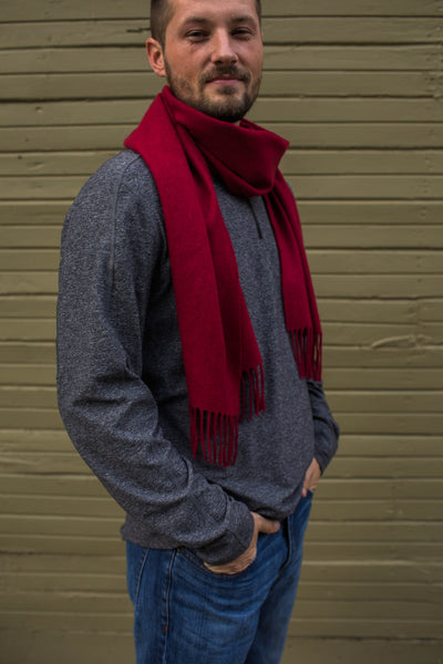 Woven scarf - Scarlet