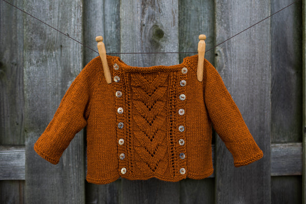 Button-Off Baby Sweater by Joanna Johnson